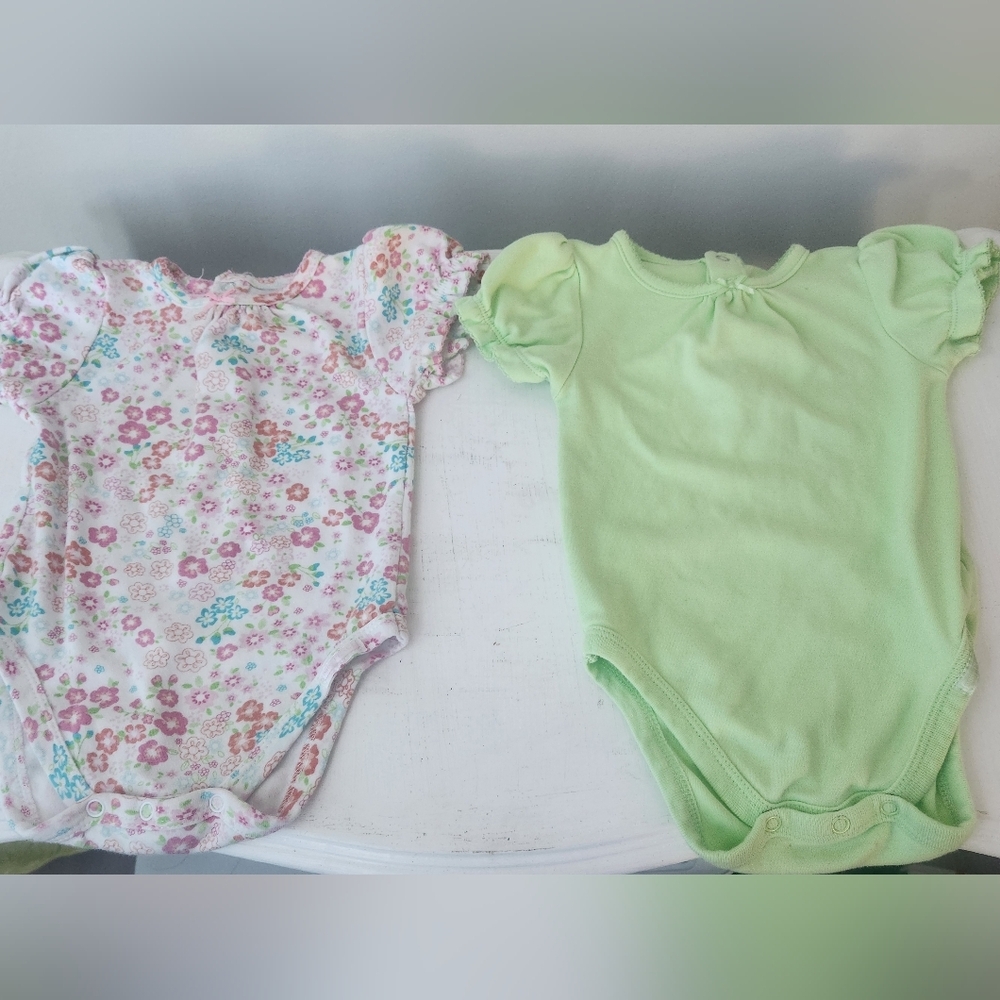Set Of 2 Baby Onesies 12 Months By Tge Children's Place